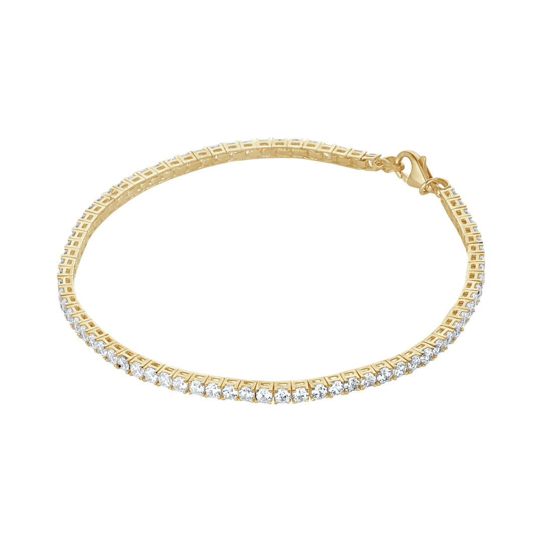 9ct Gold Elegant Tennis Bracelet