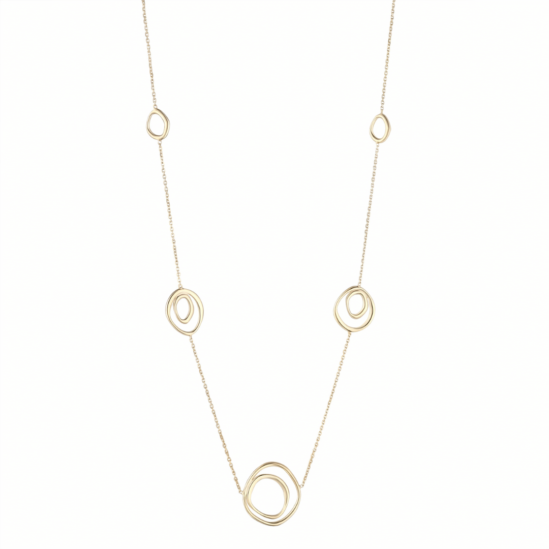 9ct Gold Spiral Necklace