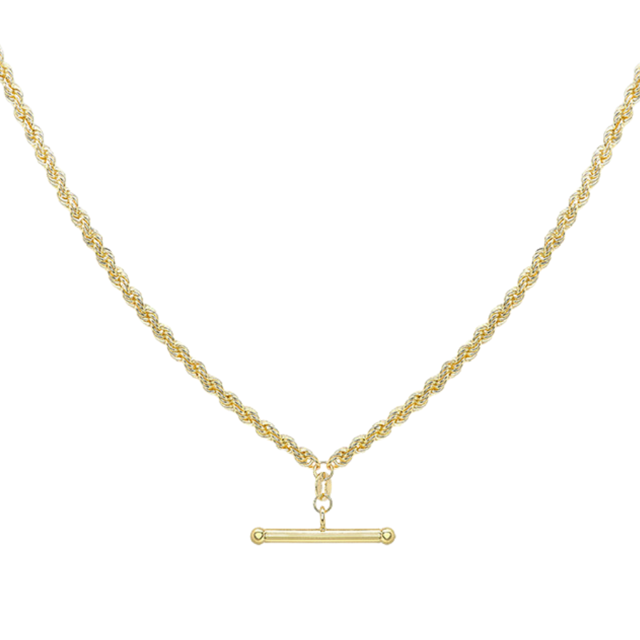 9ct Gold Róisín T-Bar Necklace