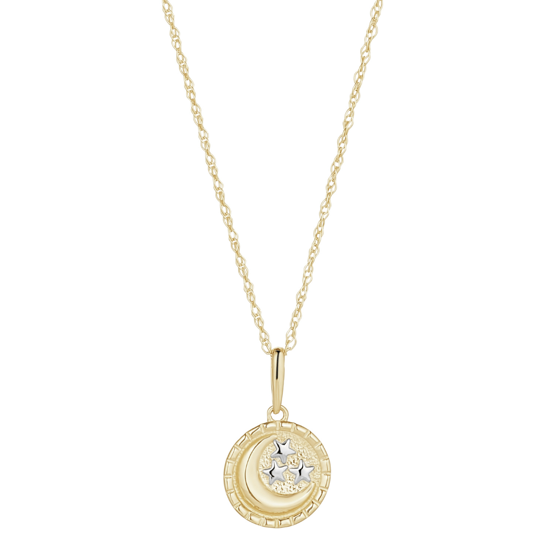 9ct Moon and Star Necklace