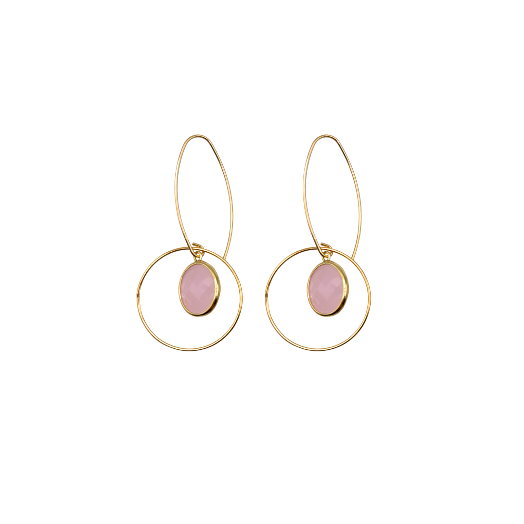 Ór | Pink Aura Earrings