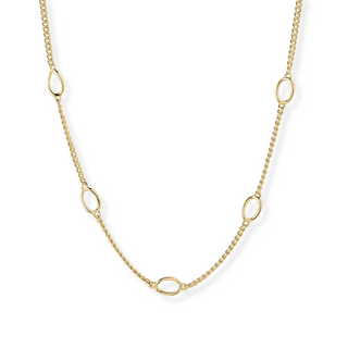 Gorjana gold chain necklace with oval links 