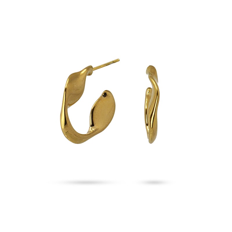 Curved Gold Hoops