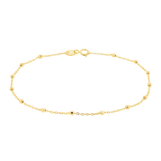 Diamond Cut Ball Trace Bracelet