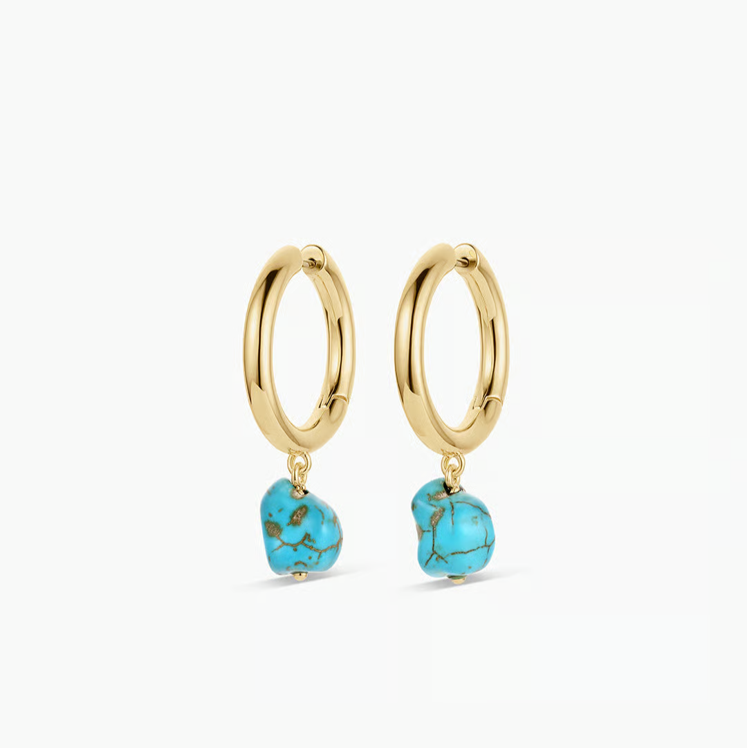 Turquoise Cove Hoops