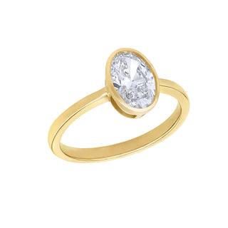 Oval Lab Created Diamond Ring