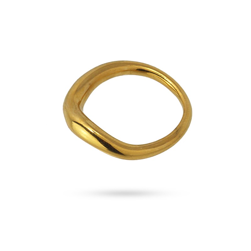 Gold Ripple Ring
