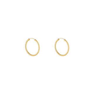 14mm Sleeper Hoop Earrings