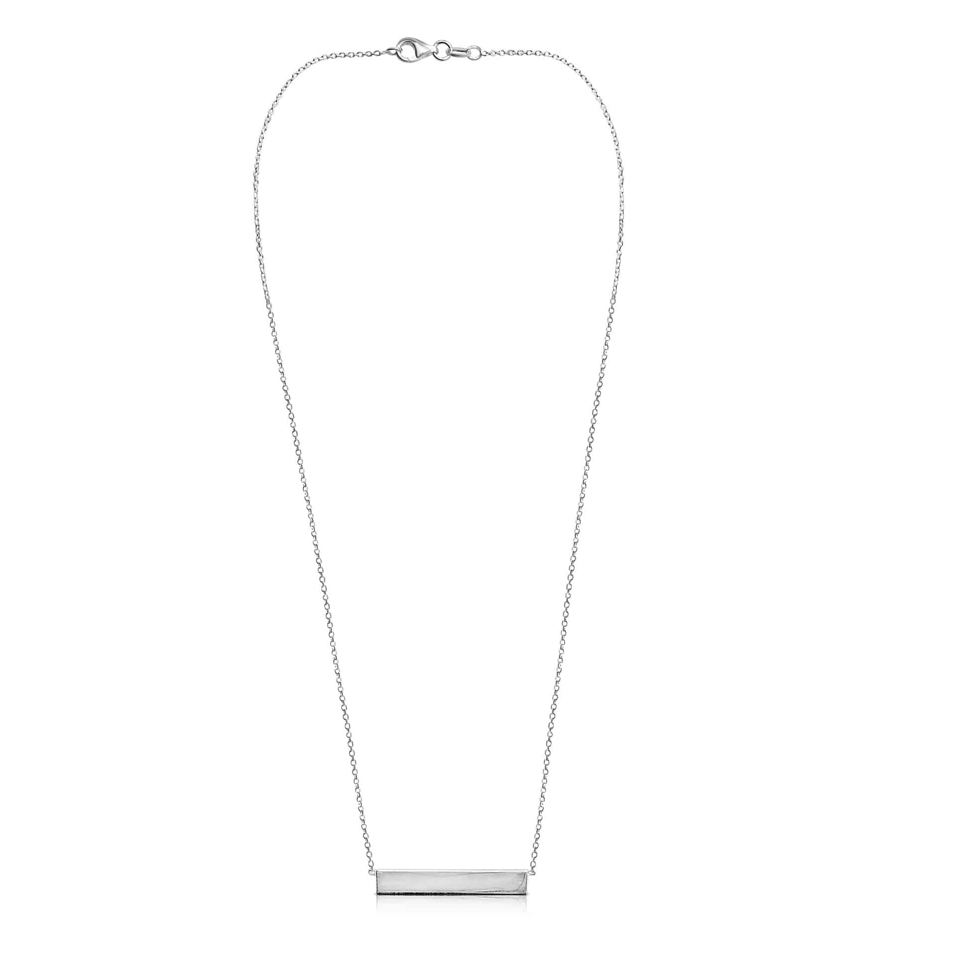 Ór Collection Sterling Silver Bar Necklace