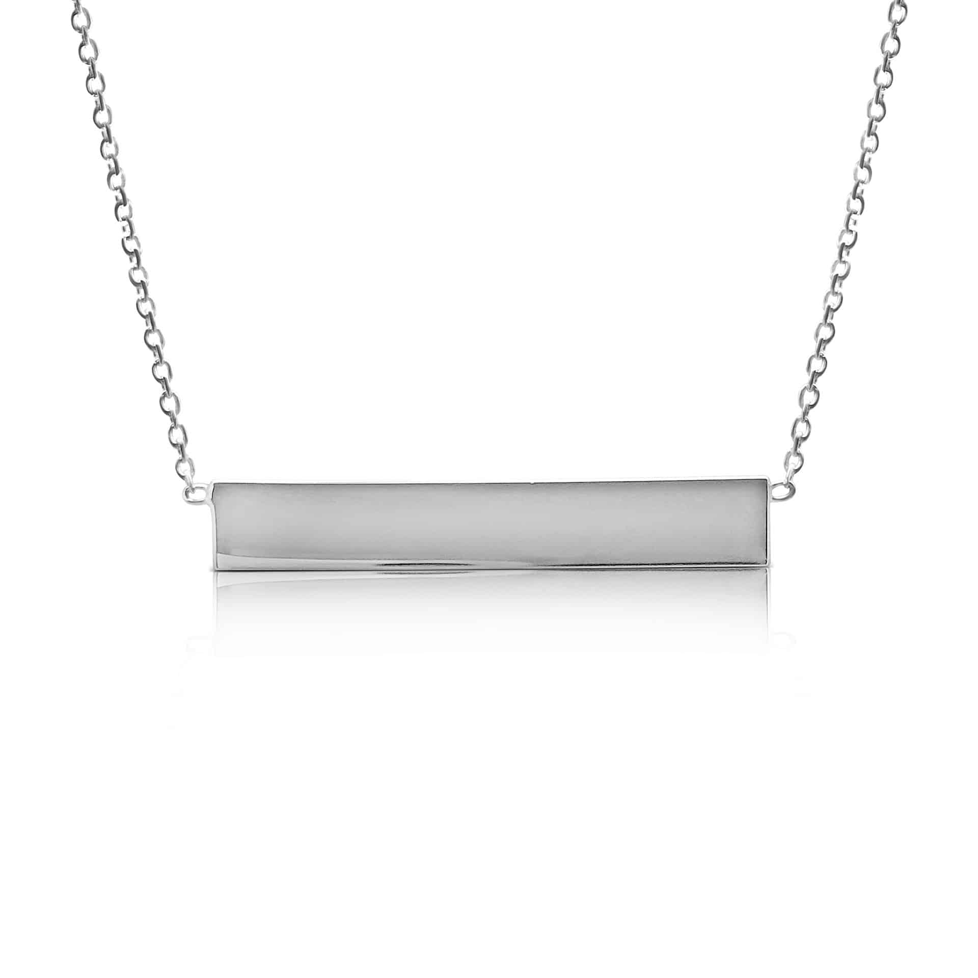 Ór Collection Sterling Silver Bar Necklace