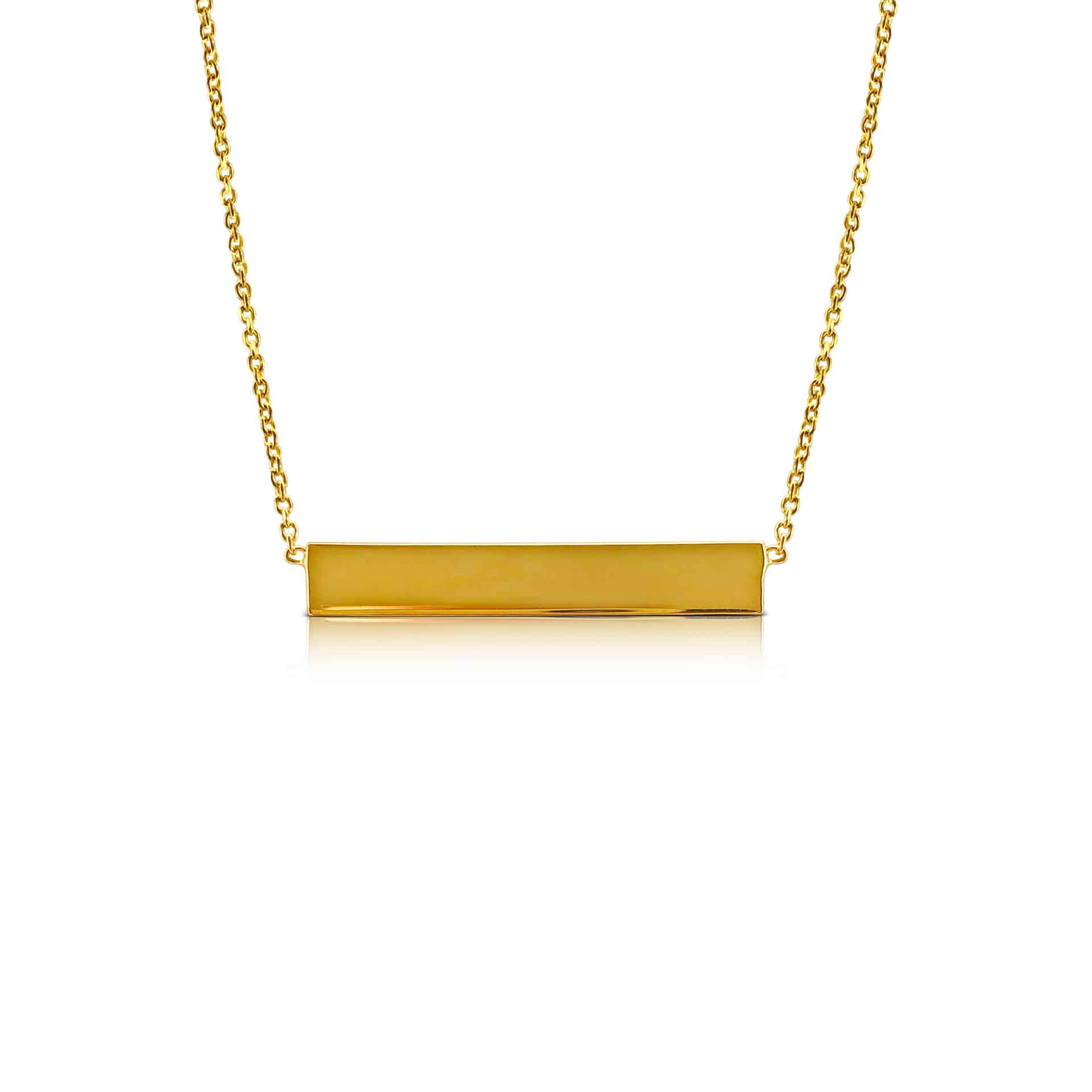 Ór Collection 18ct Gold Plated Bar Necklace