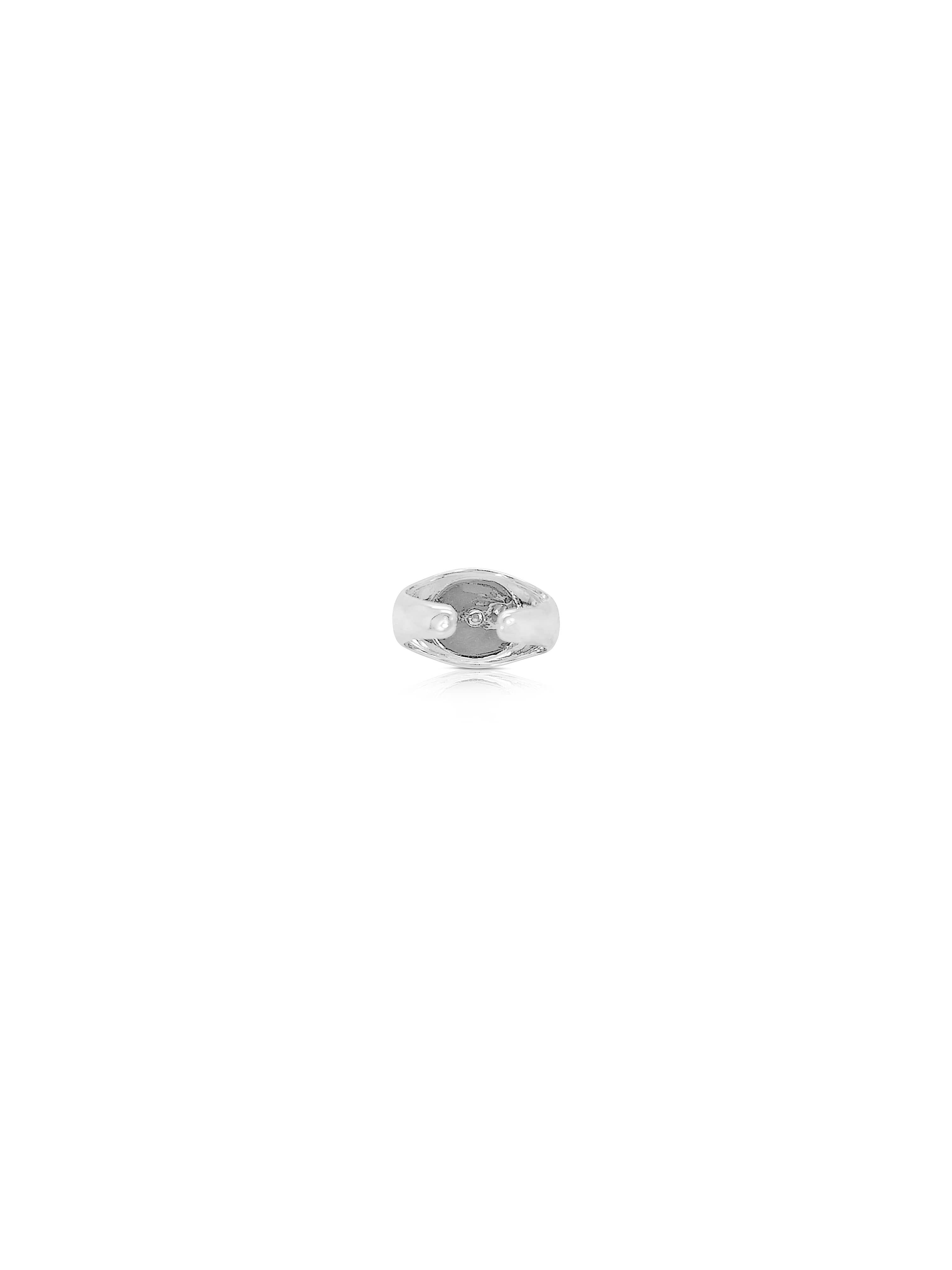 Silver Starry Signet Ring