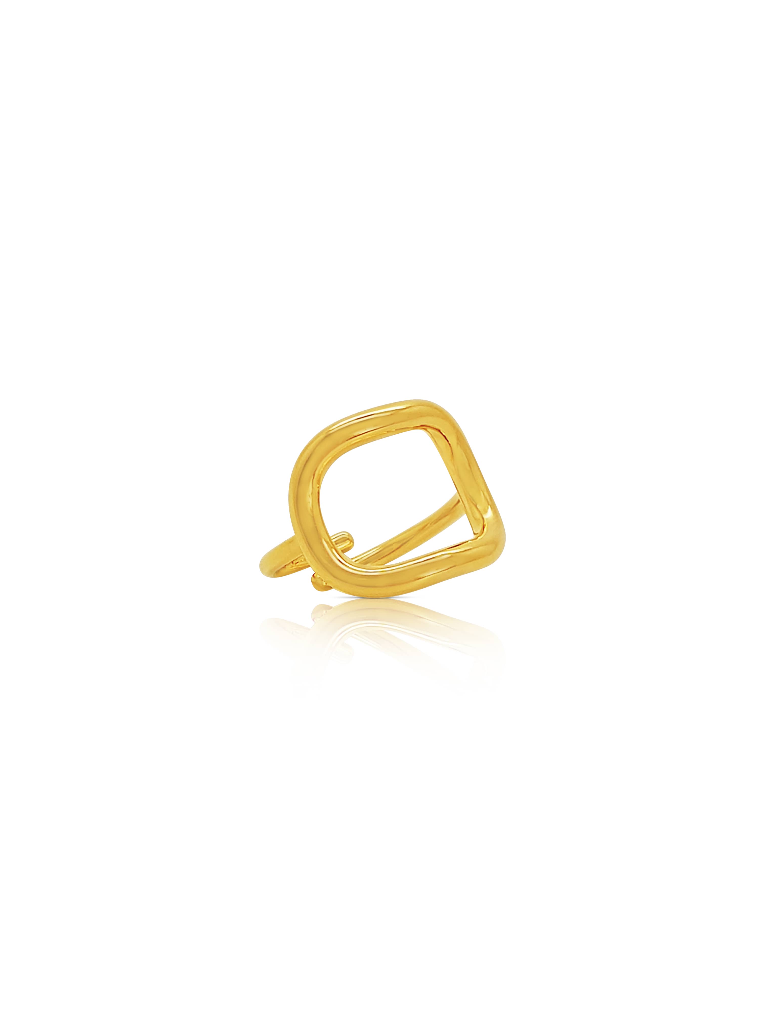 Square Shaped Adjustable Ring
