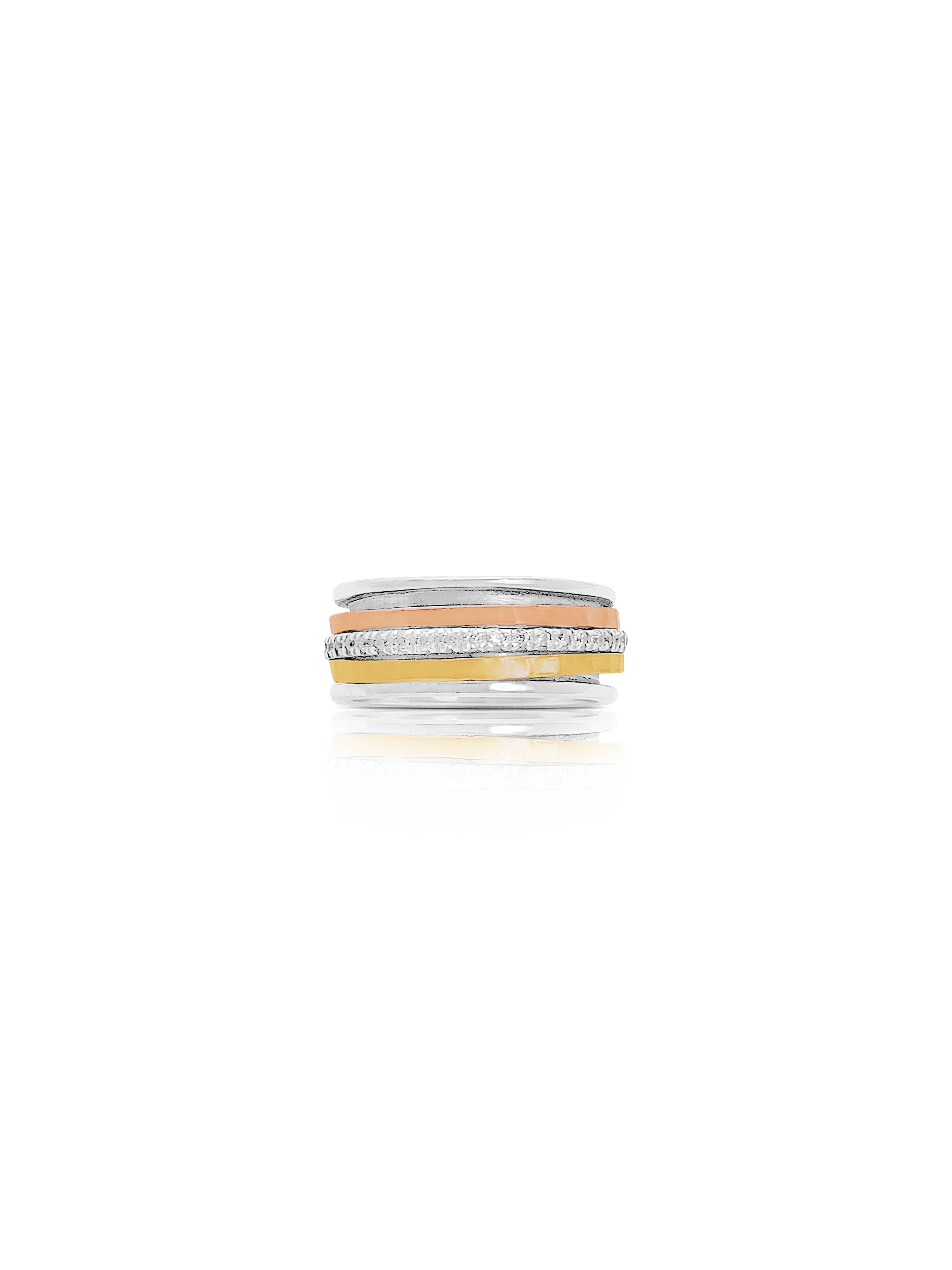 Small Sterling Silver Spinner Ring