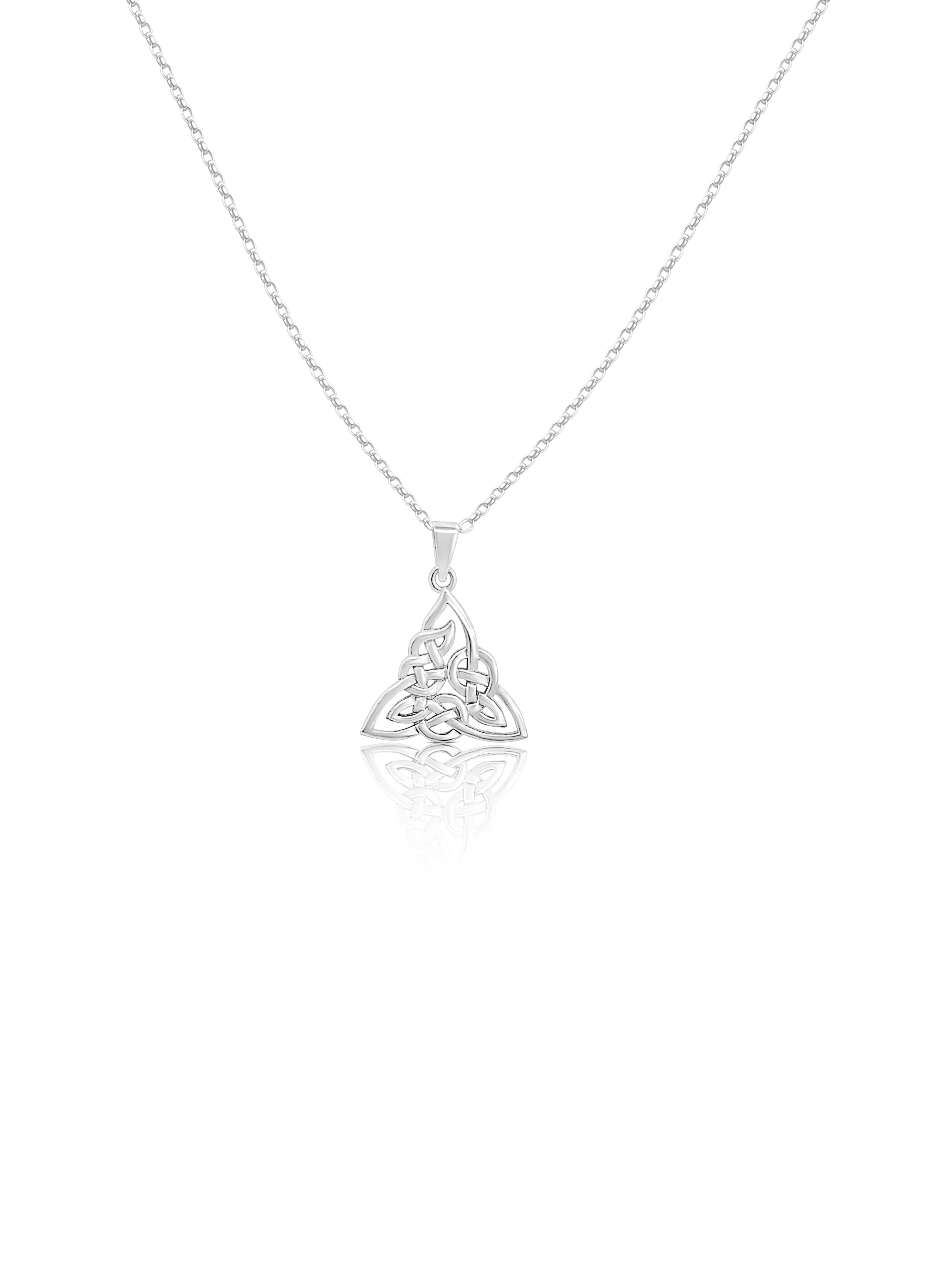 Intertwined Trinity Knot Necklace