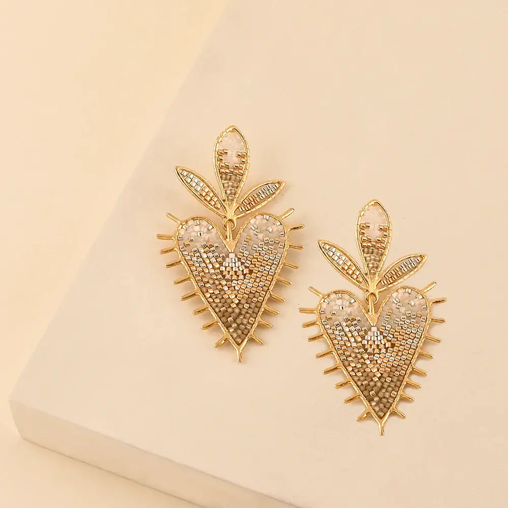 Mystic Heart Earrings Gold