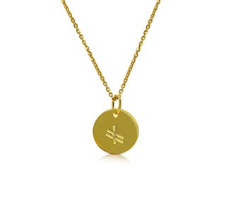Gold Ogham Necklace