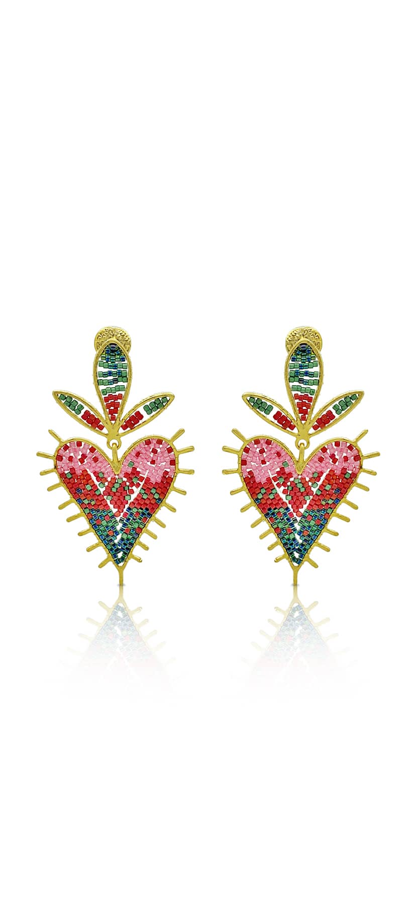 Mystic Heart Earrings Multicolor