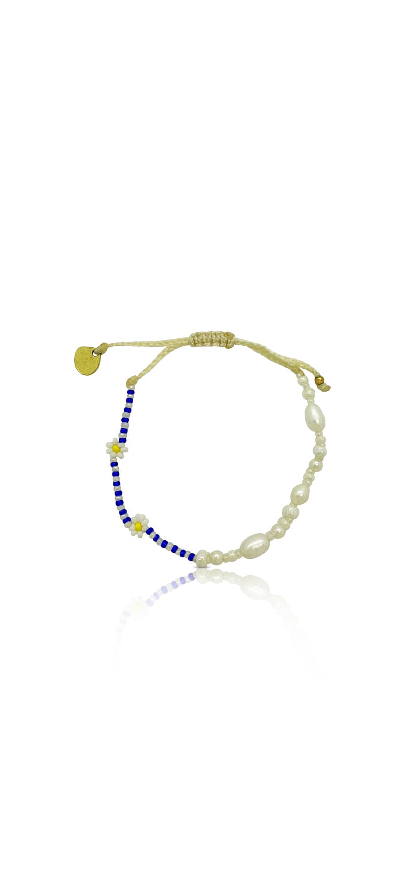 PearlyFlower Bracelet Navy