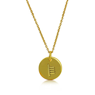 Gold Ogham Necklace