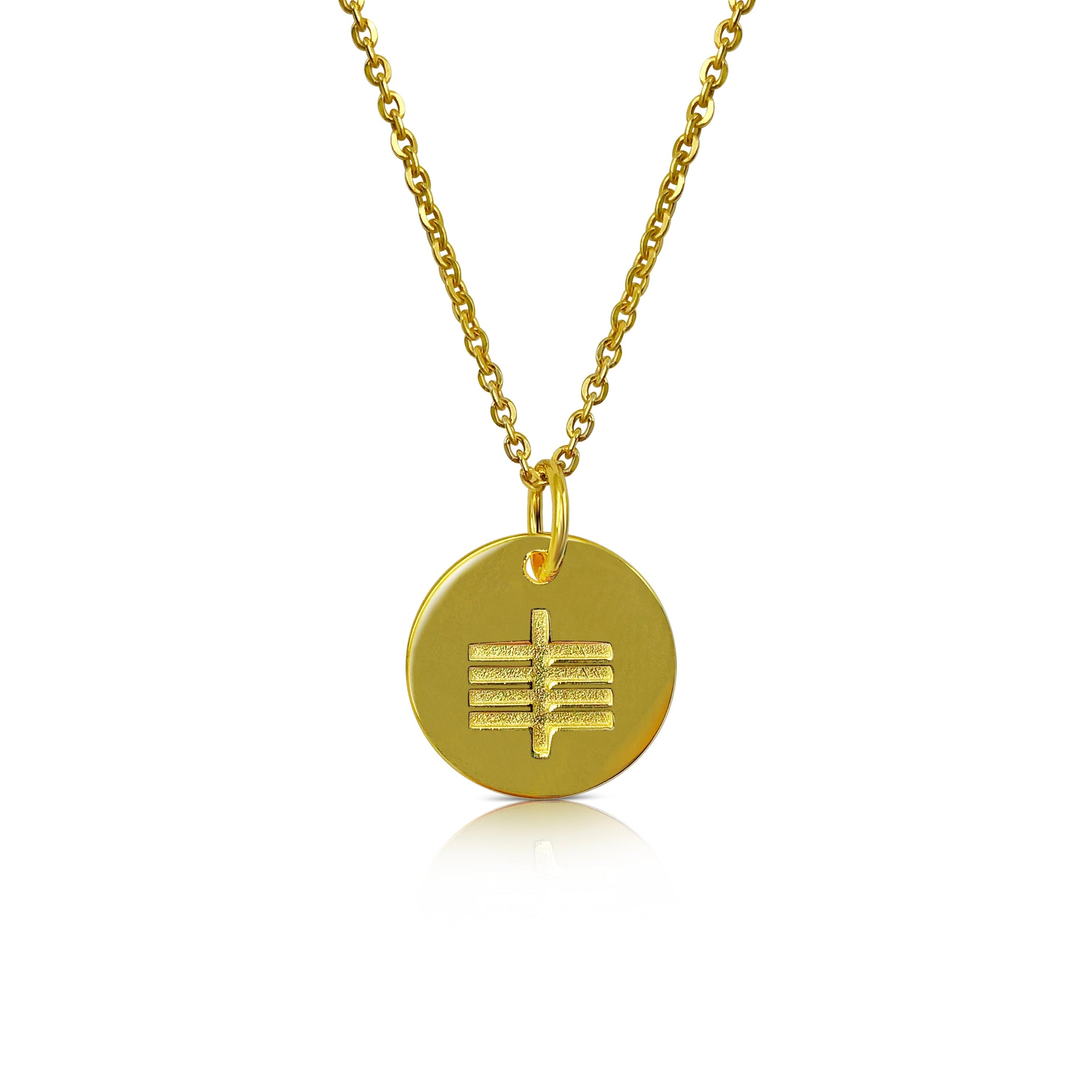 Gold Ogham Necklace