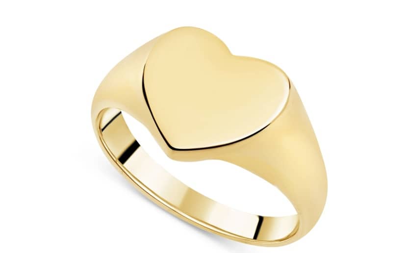 Love Heart Signet Ring