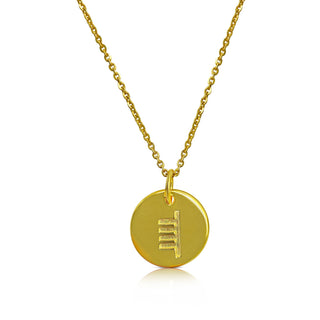 Gold Ogham Necklace