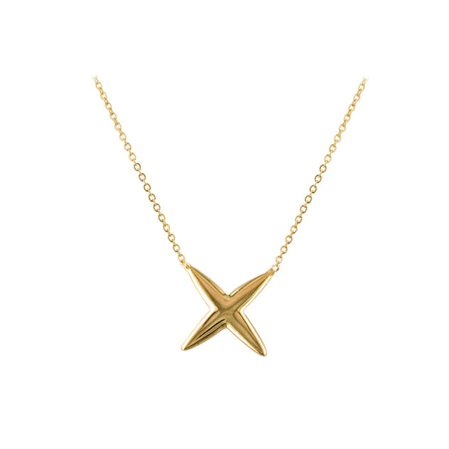 Ór Collection 9Ct Gold Chain With 'kiss' Pendant