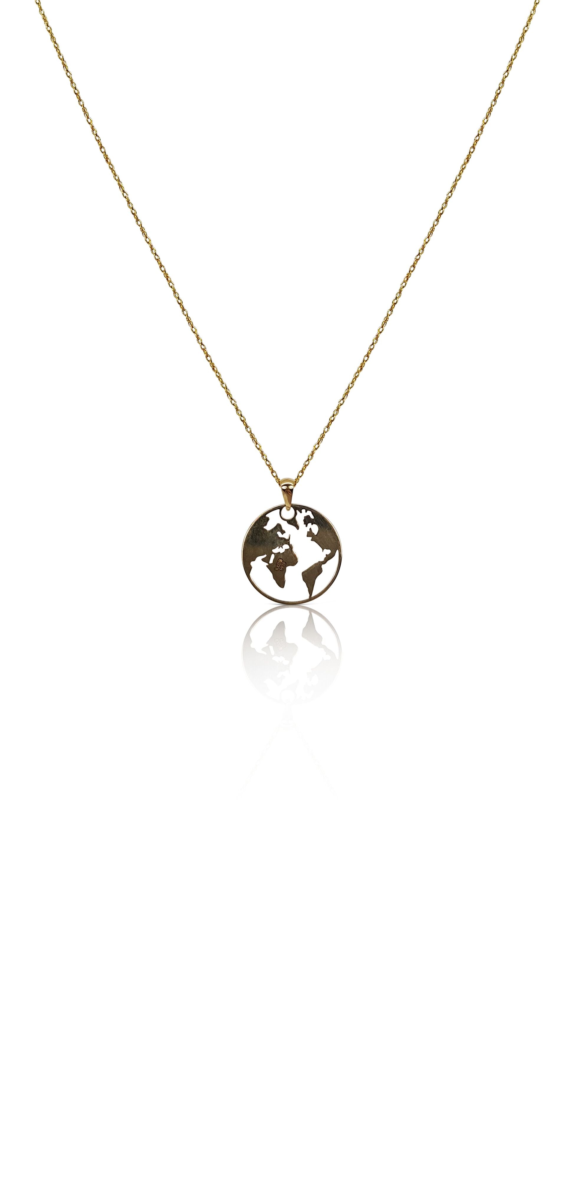 Ór Collection 9ct Yellow Gold World Necklace