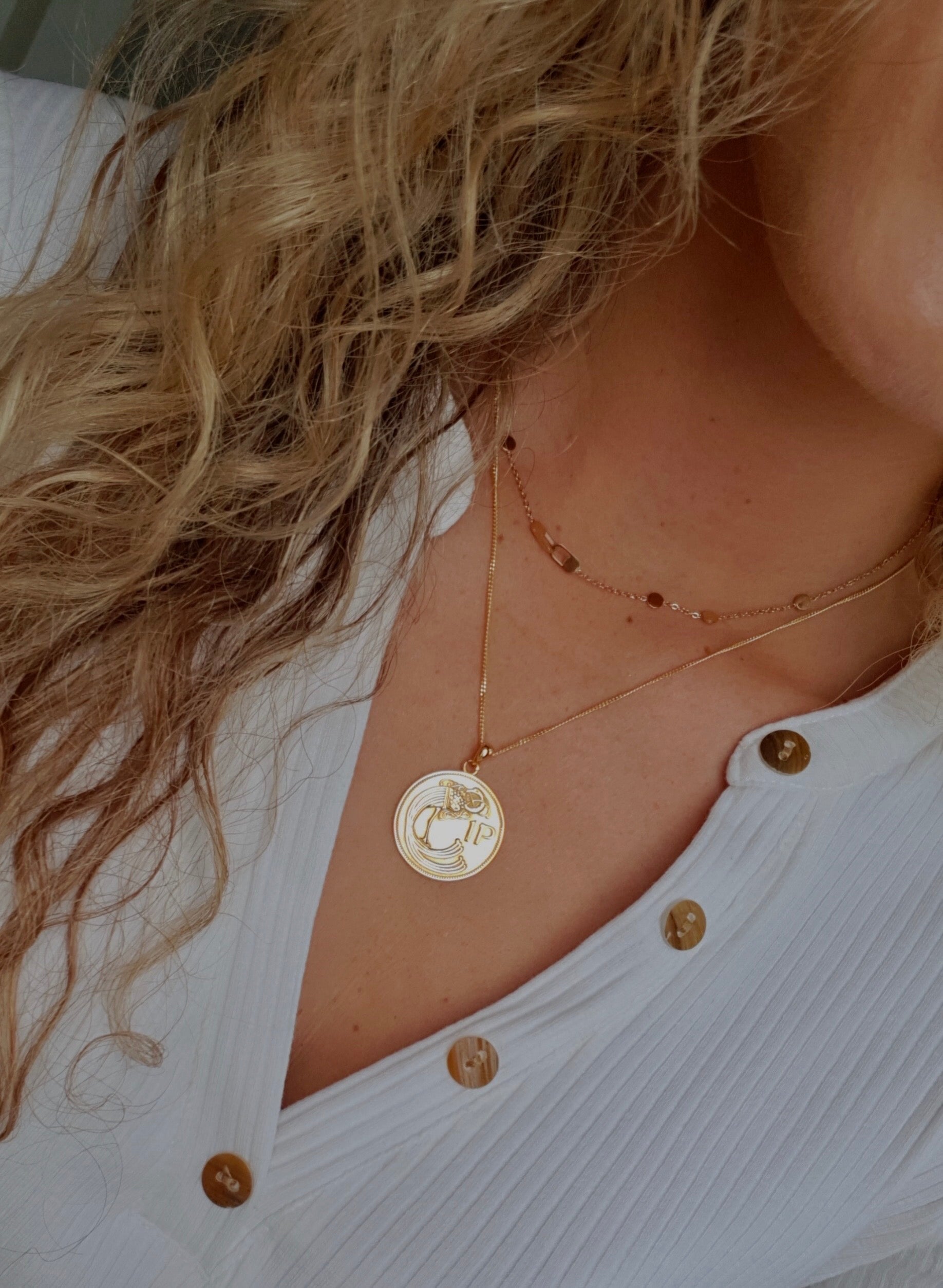 Irish Penny Coin Necklace